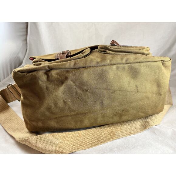 Canvas Trail Sac Shoulder Bag Leather Trim Invicta Watches Promo Vintage 1970s - Picture 5 of 11